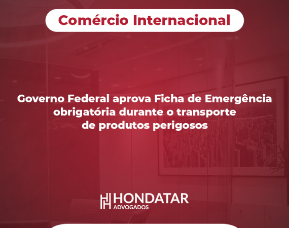 Governo Federal aprova Ficha de Emergência obrigatória durante o transporte de produtos perigosos