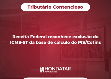 Receita Federal reconhece exclusão do ICMS‑ST da base de cálculo do PIS/Cofins