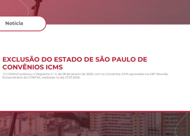 Exclusão do Estado de São Paulo de Convênios ICMS